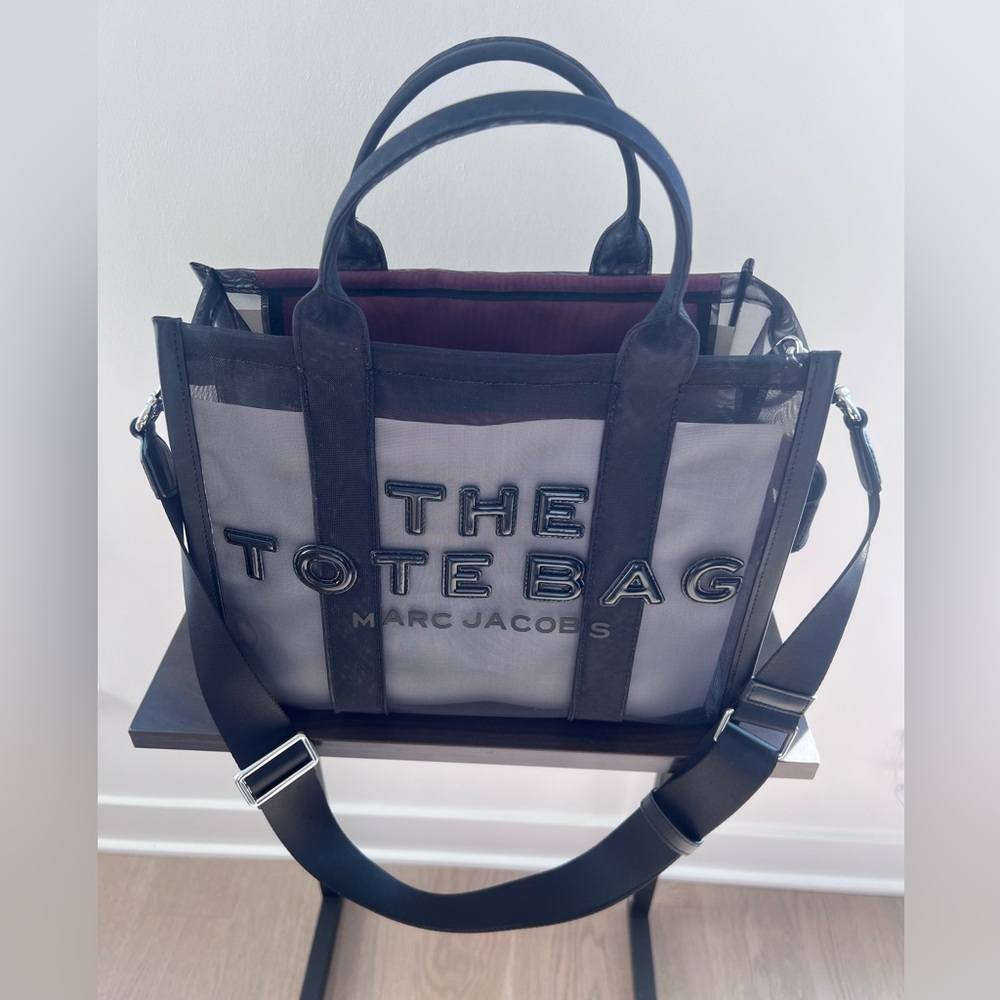 Marc Jacobs Small Black Mesh Tote
